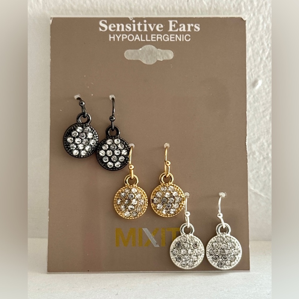 Mixit Hypoallergenic Dangle Earring Set (3 Pairs) - NWT